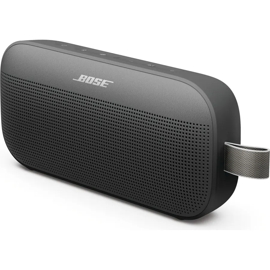 Bose SoundLink Flex Bluetooth Speaker (2nd Gen) - Portable Outdoor Speaker with Hi-Fi Audio, Waterproof and Dustproof, USB-C, Up to 12 Hours Battery Life, Black