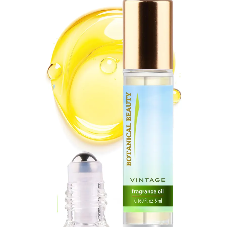 Botanical Beauty VANILLA CAVIAR FRAGRANCE OIL ROLL-ON, Skin Friendly Long Lasting Rollerball Perfume Oil for Women & Men, blend of Vanilla, Jasmine, Vetiver, Amber, Sandalwood (0.169 Fl Oz 5 ml)