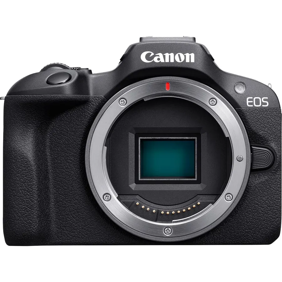 Canon EOS R100 Mirrorless Camera, RF Mount, 24.1 MP, DIGIC 8 Image Processor, Continuous Shooting, Eye Detection AF, Full HD Video, 4K, Small, Lightweight, Wi-Fi, Bluetooth, Content Creation