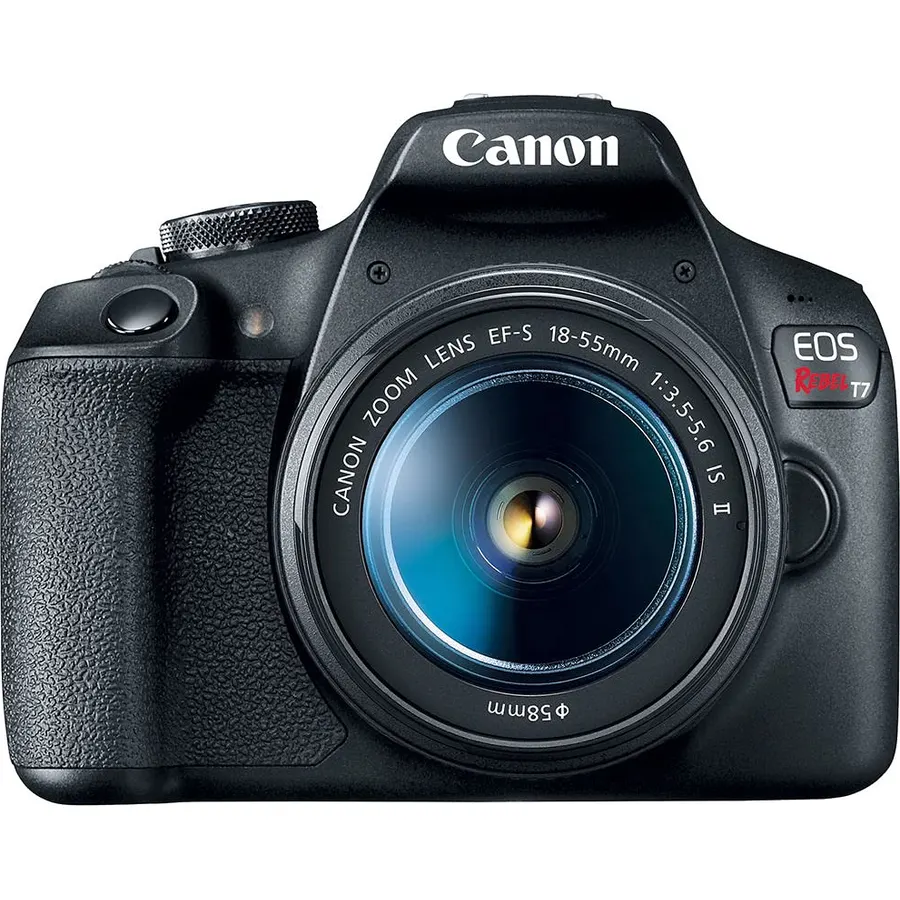 Canon EOS Rebel T7 DSLR Camera with 18-55mm & 75-300mm Double Lens Bundle