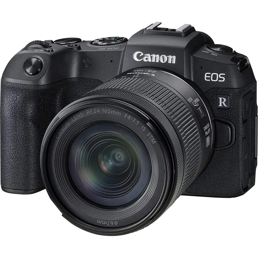 Canon EOS RP Full-Frame Mirrorless Interchangeable Lens Camera + RF24-105mm Lens F4-7.1 is STM Lens Kit, Compact and Lightweight for Traveling and Vlogging, Black (3380C132)