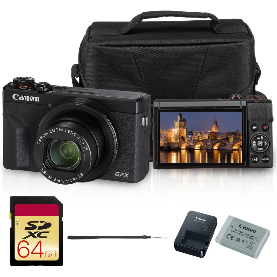 Canon PowerShot G7 X Mark III 20.1MP Digital Camera Vlogging Bundle