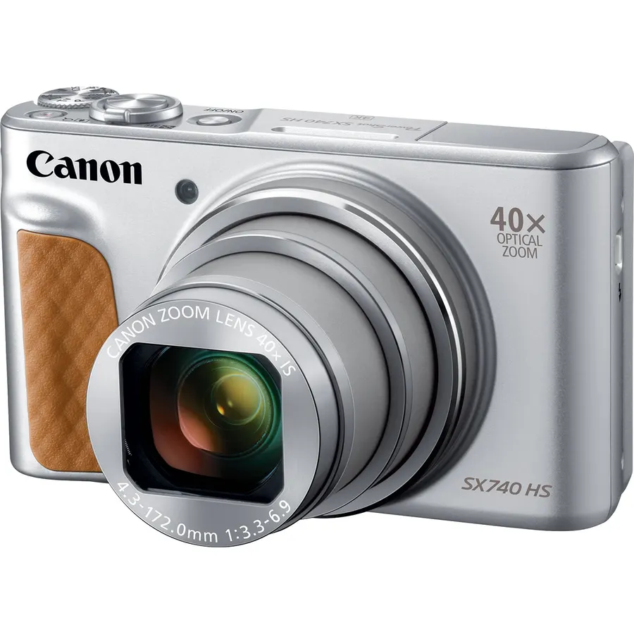 Canon PowerShot SX740 HS, Point and Shoot Digital Camera, Optical Zoom, 4K Video, Silver