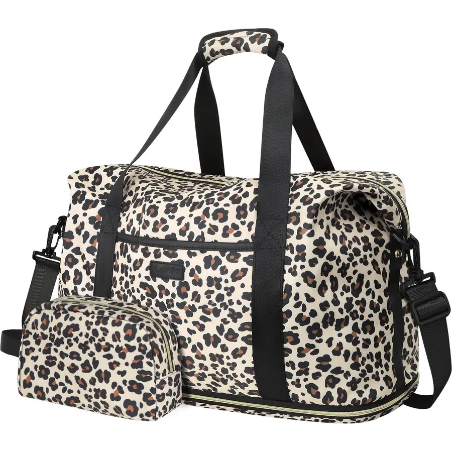 S-ZONE Duffle Bag for Travel Canvas Duffel Bag Carry on Weekender Bag for Men