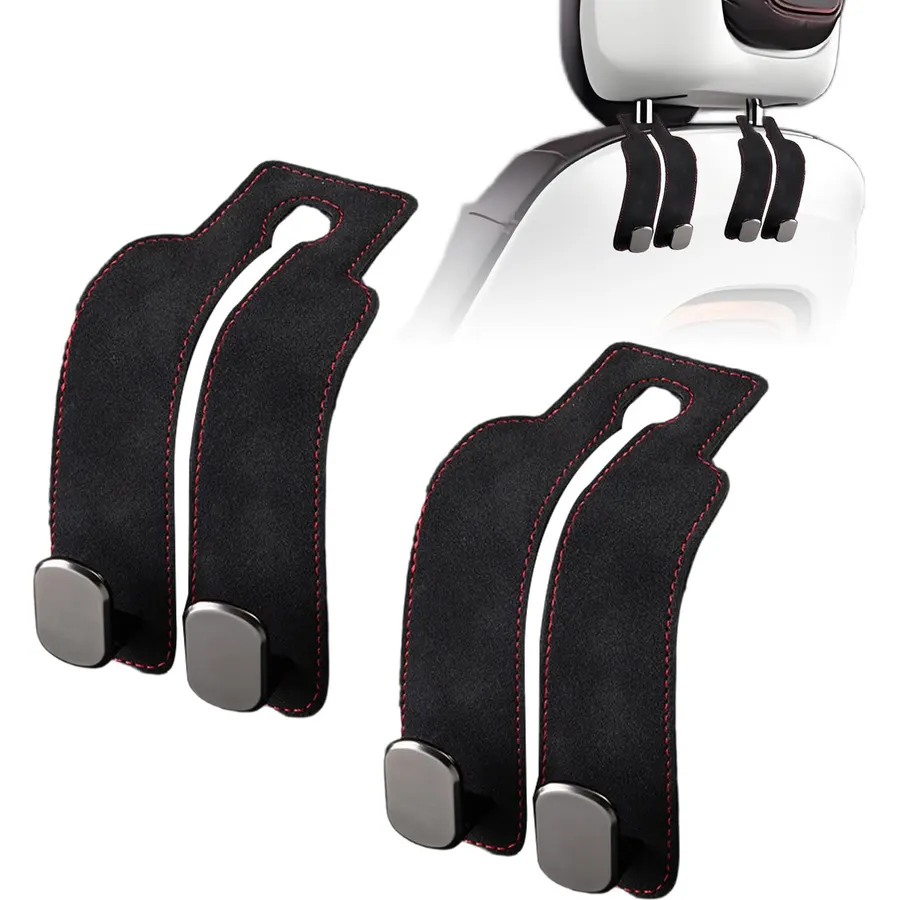 Car Purse Hook Purse Hook for Car Seats Headrest Car Seat Hooks,Heavy Duty Vehicle Organizer for Handbags, Groceries, Purses, Keep Car Tidy (Black, 2 Pack)
