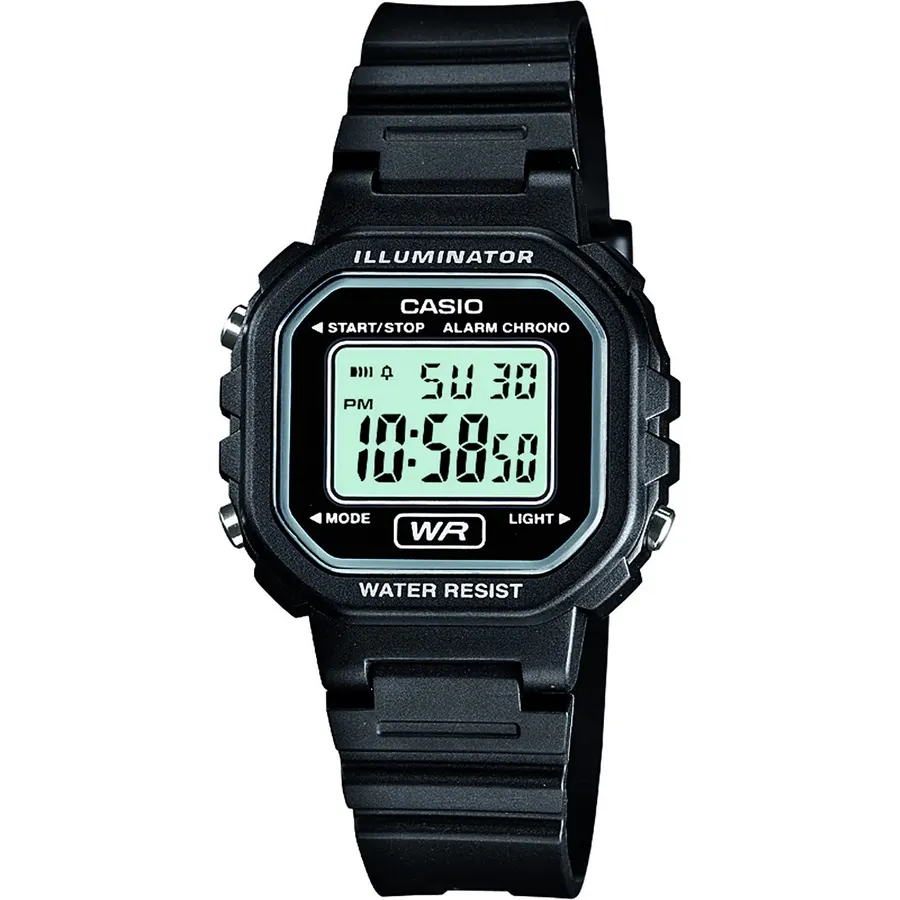 Casio LA20WH Series | Women's Digital Watch | Water Resistant | LED Light | Auto Calendar | Date Display | 1/100 SEC Stopwatch | Regular Time Keeping (HR, Min, SEC, PM, Date, Day) | 5 Yr Batt