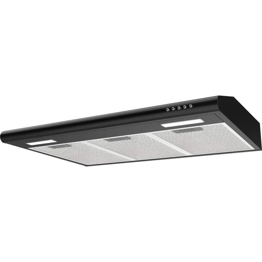 CIARRA 30 Inch Black Under Cabinet Range Hood, Anti-Fingerprint Vent Hood