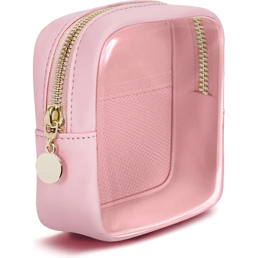 Clear Makeup Bag for Kids,Cute Makeup Bag for Women(Slim, Blue)