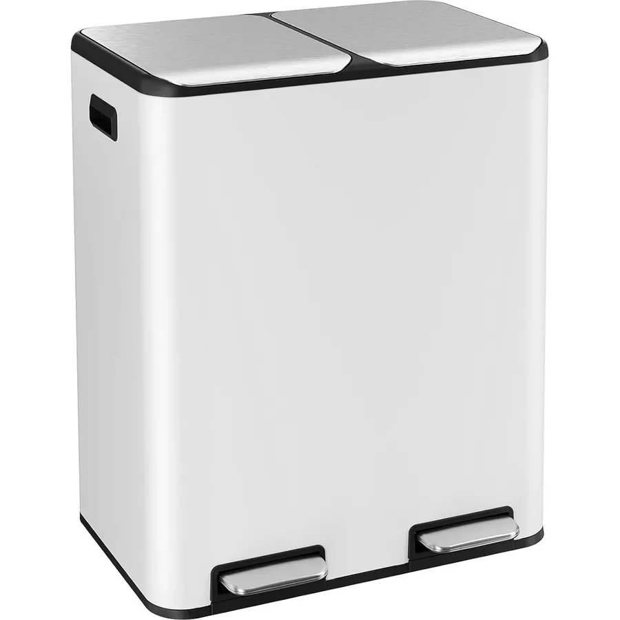 ComfyCorner 16 Gal (2 x 30 L) Dual Trash Can with Odor Control Box