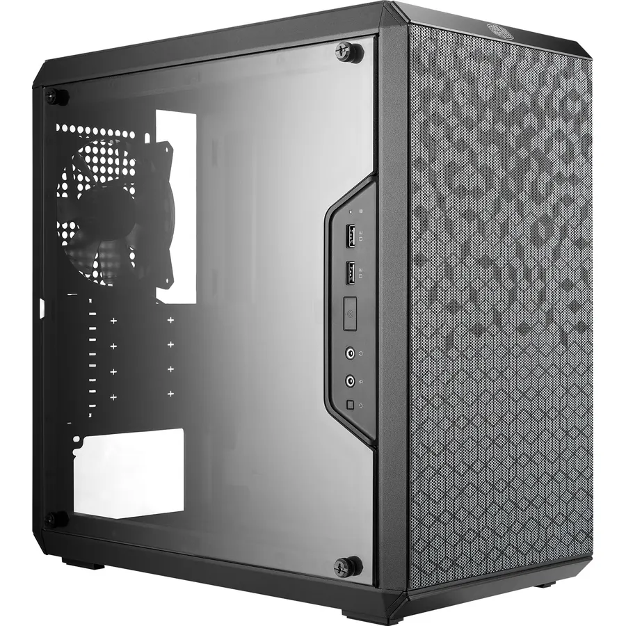 Cooler Master Q300L V1 Micro-ATX PC Case, High Airflow, Transparent Panel