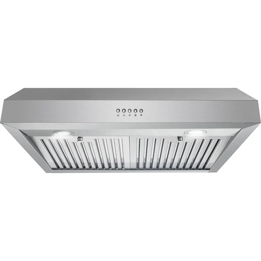 COSMO UC30 29.5 in. Ducted Under Cabinet Range Hood, Kitchen Over Stove Vent, 3-Speed Fan, Permanent Filters, LED Lights in Stainless Steel, 30 inch