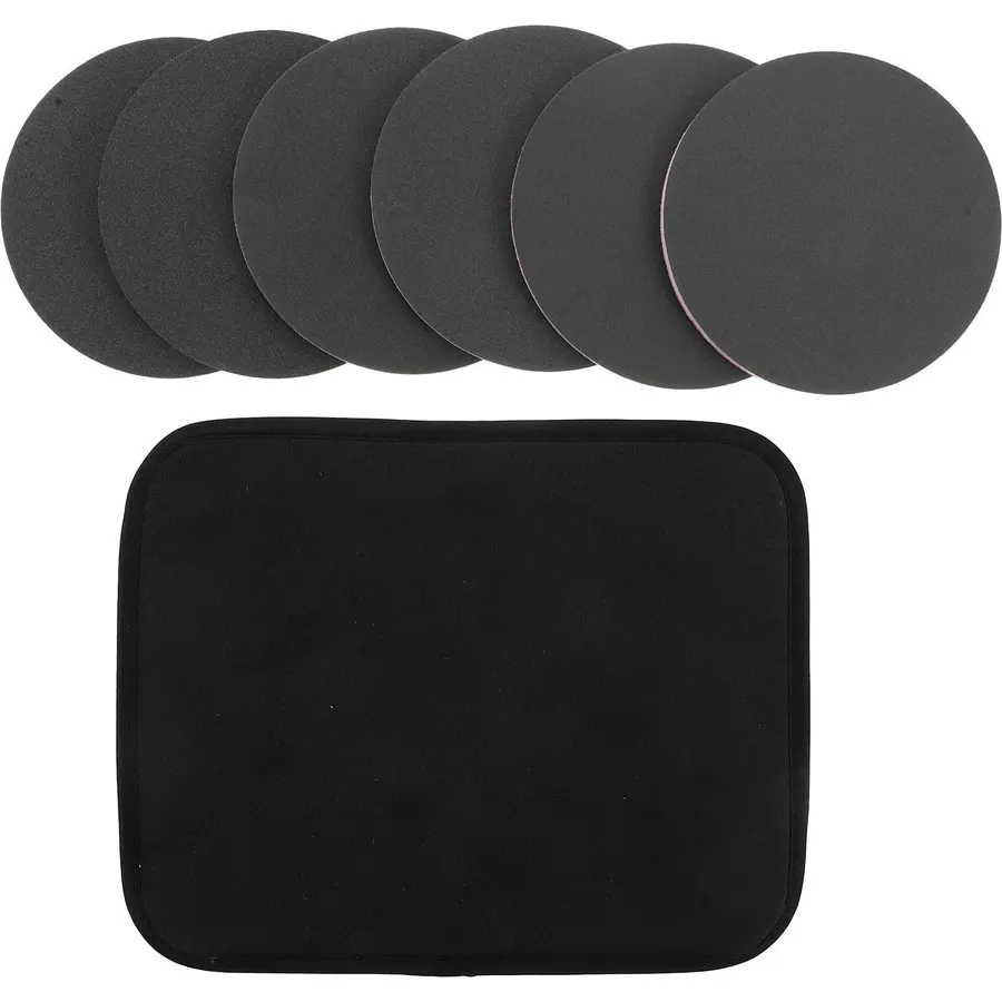 Cotton Bowling Ball Sanding Pads Polishing Kit 500-5000 Grit