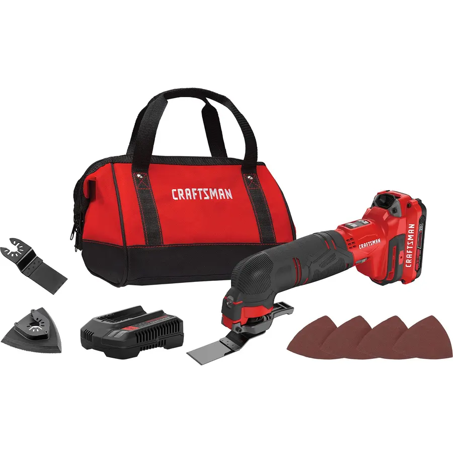 CRAFTSMAN V20 Cordless Oscillating Tool, Multi-Tool, Up to 19,000 OPM, Bare Tool Only (CMCE565B)