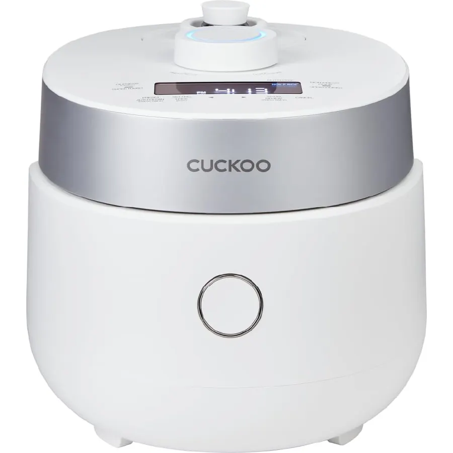 CUCKOO CRP-MHTR0309F | 3-Cup (Uncooked) Twin Pressure Induction Heating Rice Cooker | 11 Menu Options: High/Non-Pressure & More, Made in Korea | White, 3 Cups