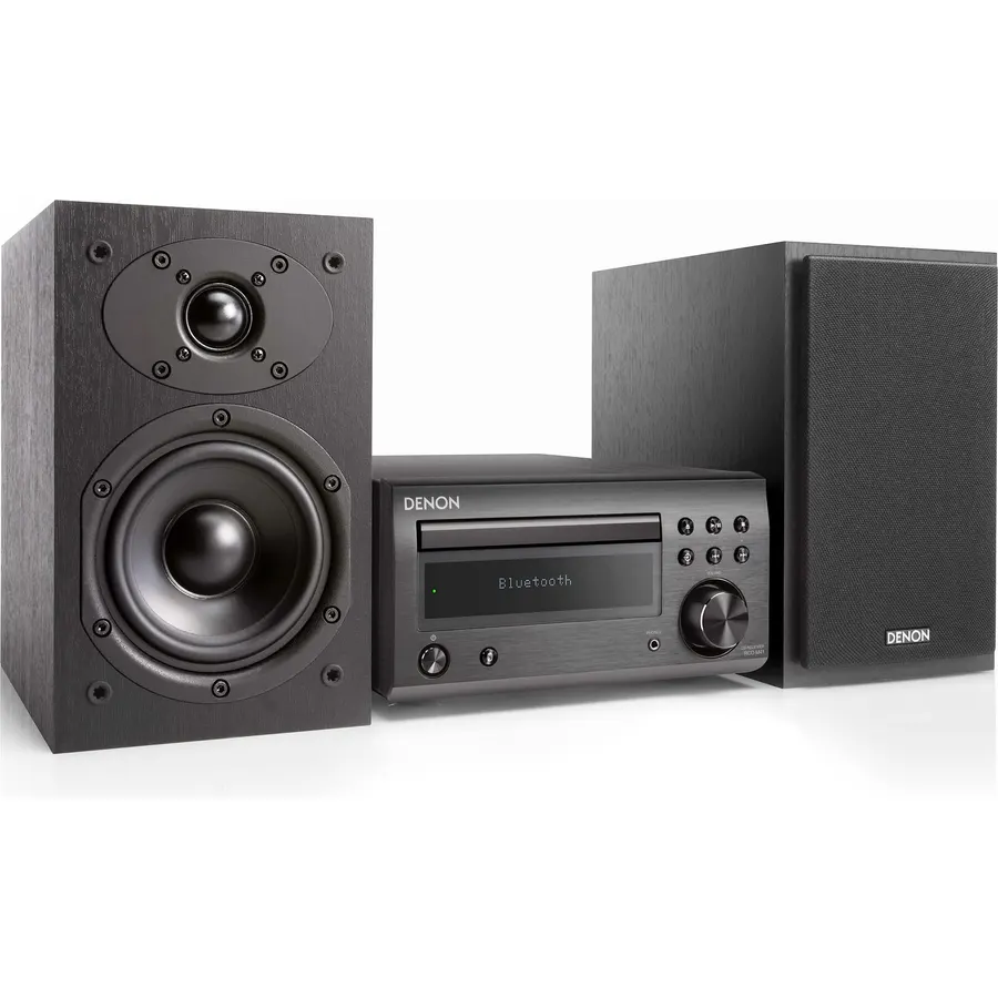 Denon D-M41 Home Theater Mini Amplifier and Bookshelf Speaker Pair