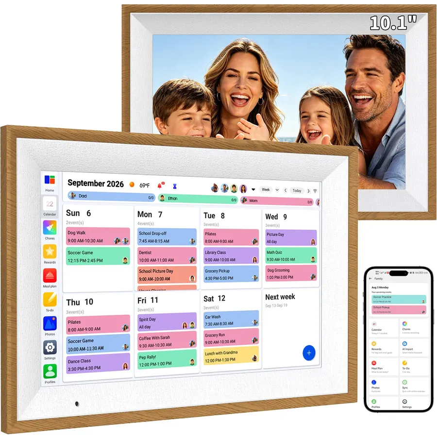 Digital Calendar 10.1" Smart Family Planner Electronic Touch Screen