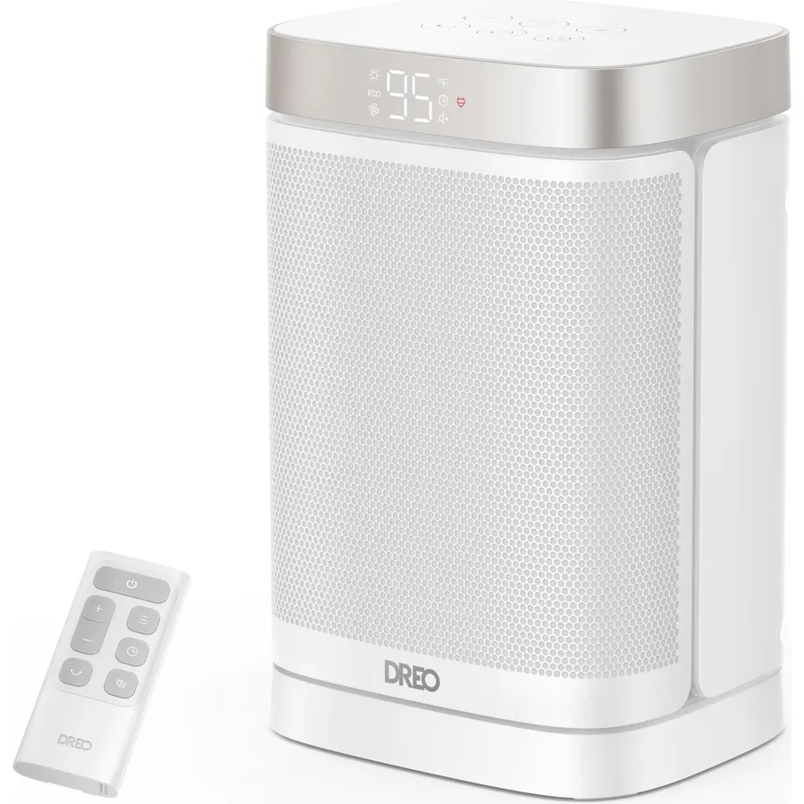 DREO Quiet Space Heater, 1500W Portable Heaters for Indoor Use with Remote