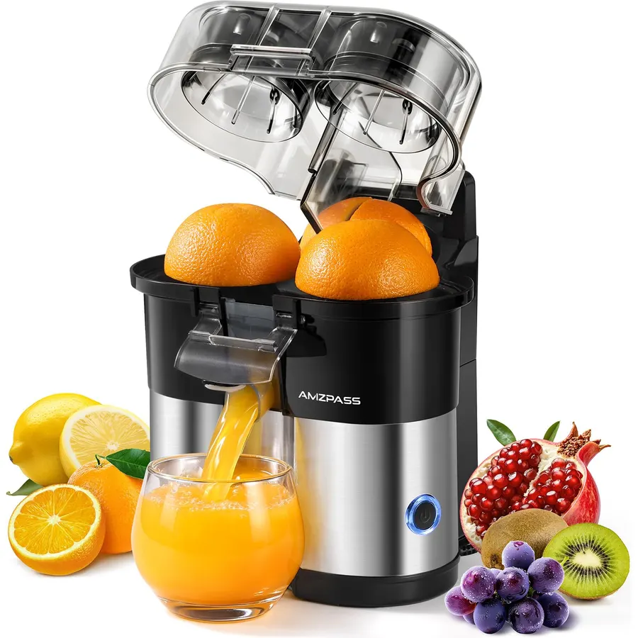 Electric Orange Juicer, Dual-Head Electric Citrus Juicer Squeezer