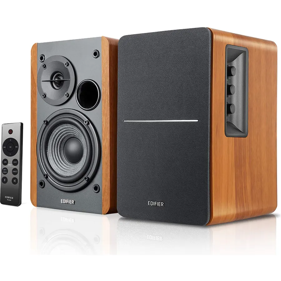 Active Bookshelf Speakers 36W RMS Studio Monitor