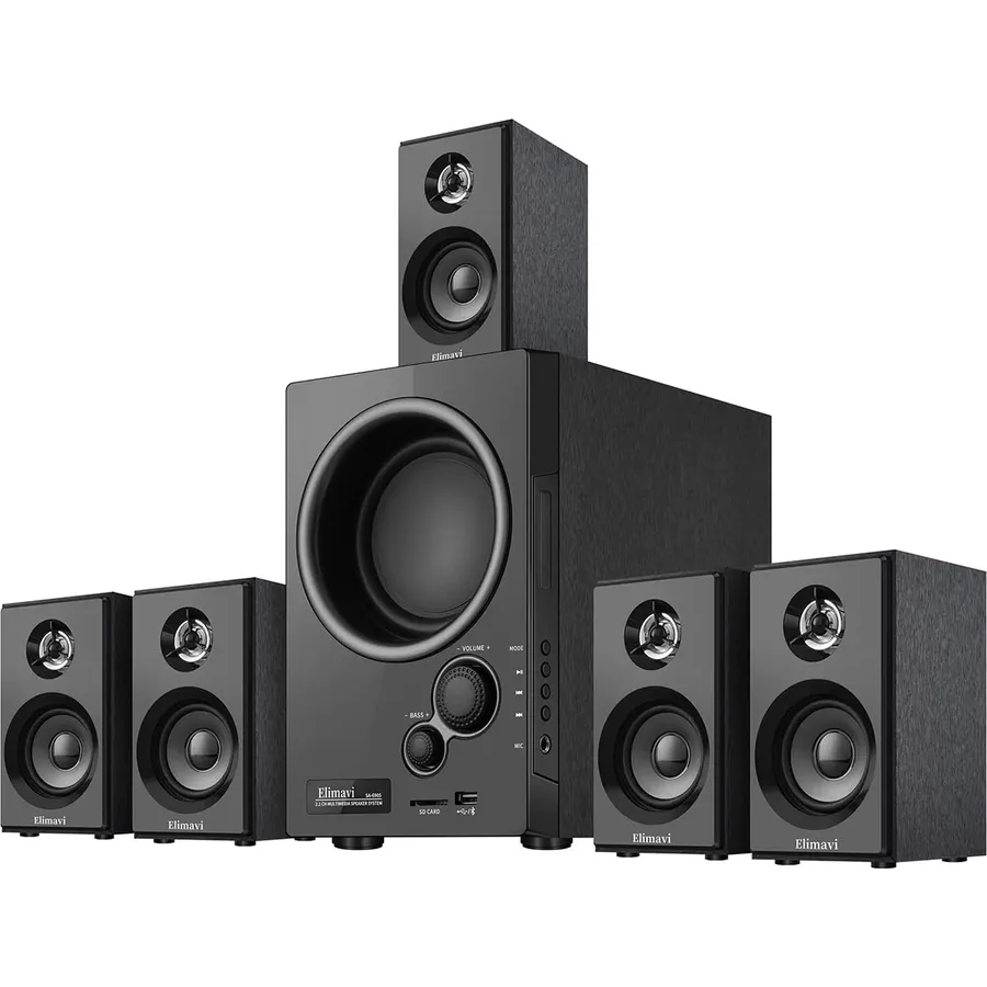 5.1 CH Surround Sound Bar with Dolby Audio, Sound Bars for TV, Wireless Subwoofer & Rear Speaker, Dolby Digital Plus, Bluetooth 5.3, Surround Sound System for Home Theater, 4K & HD TVs| HDMI & Optical