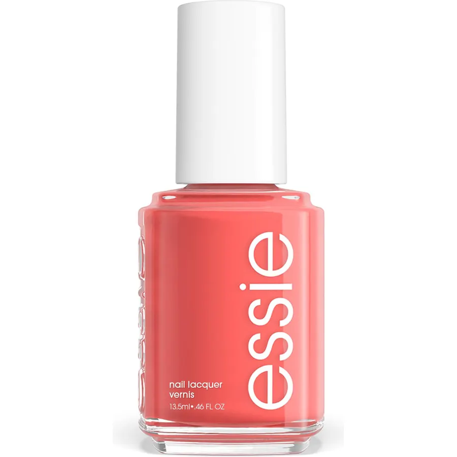 Essie Salon-Quality Nail Polish, 8-Free Vegan, Peachy Coral, Peach Side Babe, 0.46 fl oz