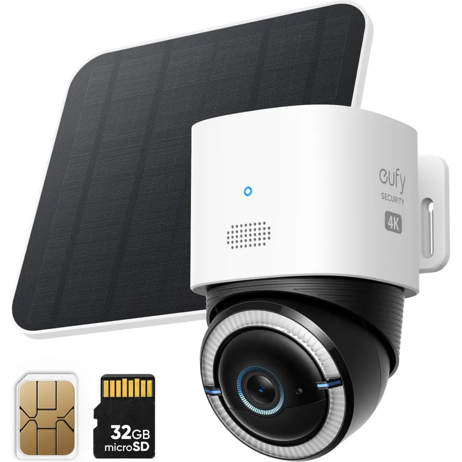 REOLINK 4K Solar Security Cameras Wireless Outdoor, 4G LTE Cellular Camera