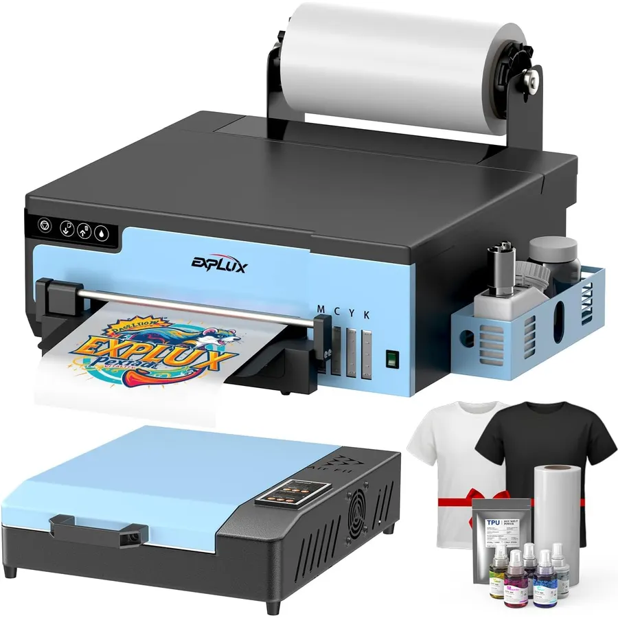 EXPLUX A4 DTF Printer XP600 Printhead L8058 Bundle with Oven