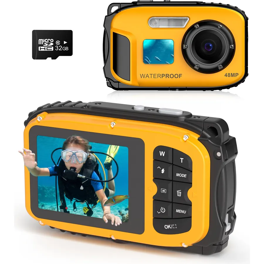 Floating Underwater Camera for Kids, Waterproof Camera with 32GB SD Card