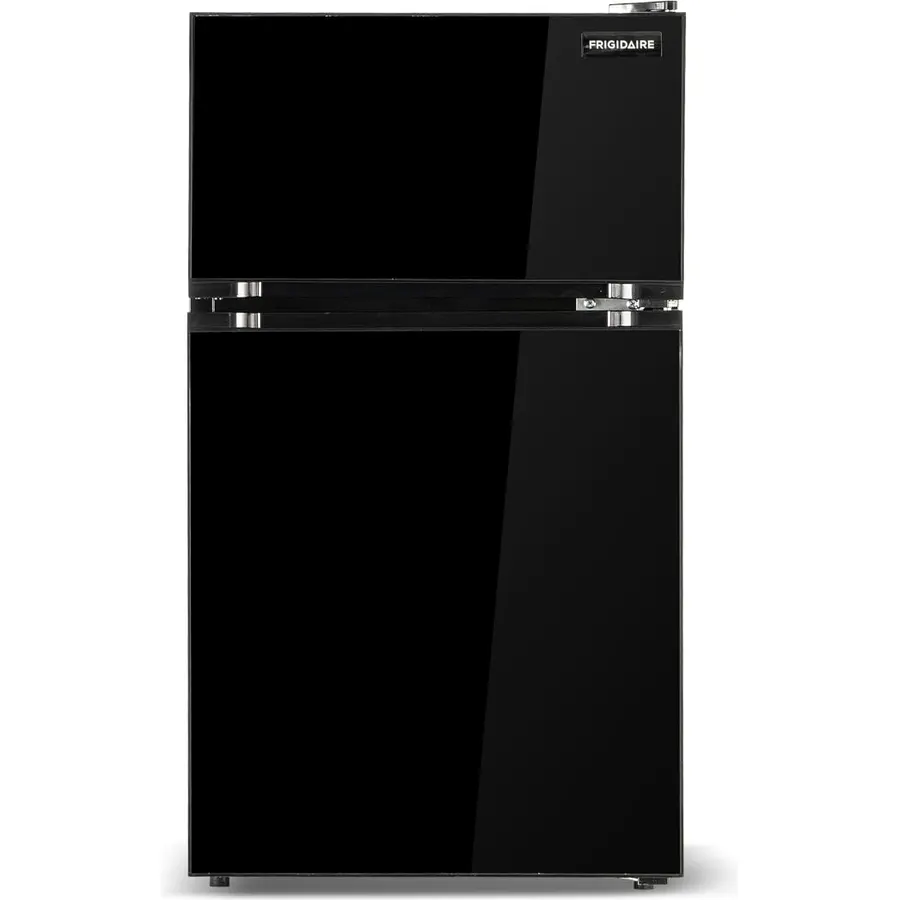 Frigidaire Retro Compact Refrigerator with Glass Door, 3.2 cu ft Countertop Fridge, Rounded Corners, Premium, for Office, Bedroom, Dorm Room, Cabin
