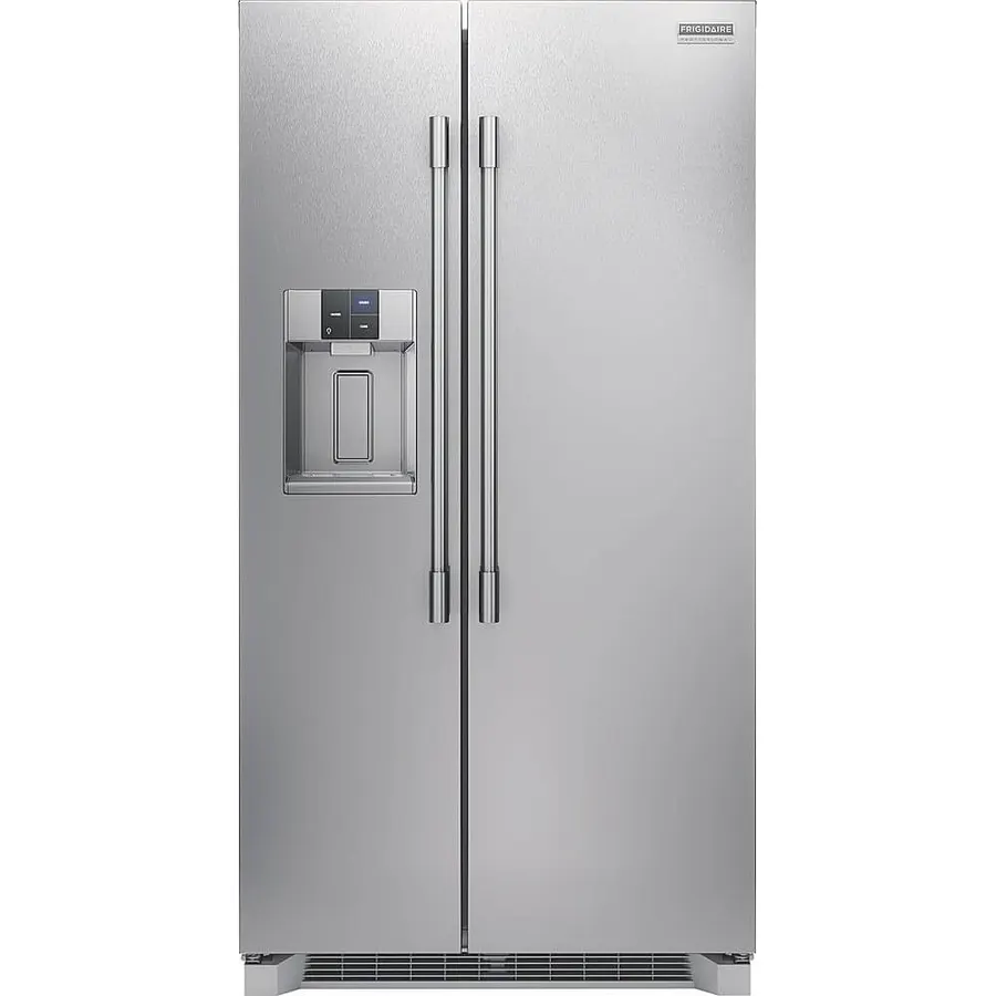 Frigidaire Professional 36 in. 22.3 cu. ft. Counter Depth Side-by-Side Refrigerator in Stainless Steel with CrispSeal Technology