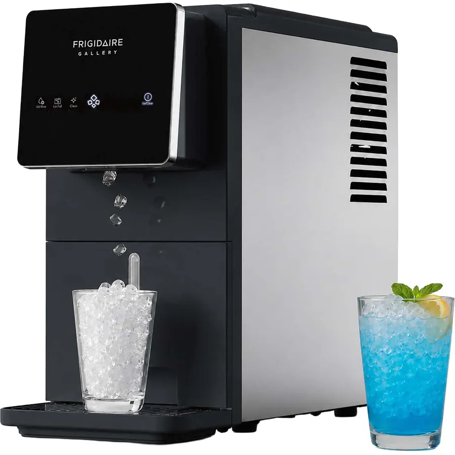 FRIGIDAIRE Touchscreen Nugget Ice Maker, Countertop Ice Machine, Sonic Ice Maker with 33 lbs. Capacity, Slate