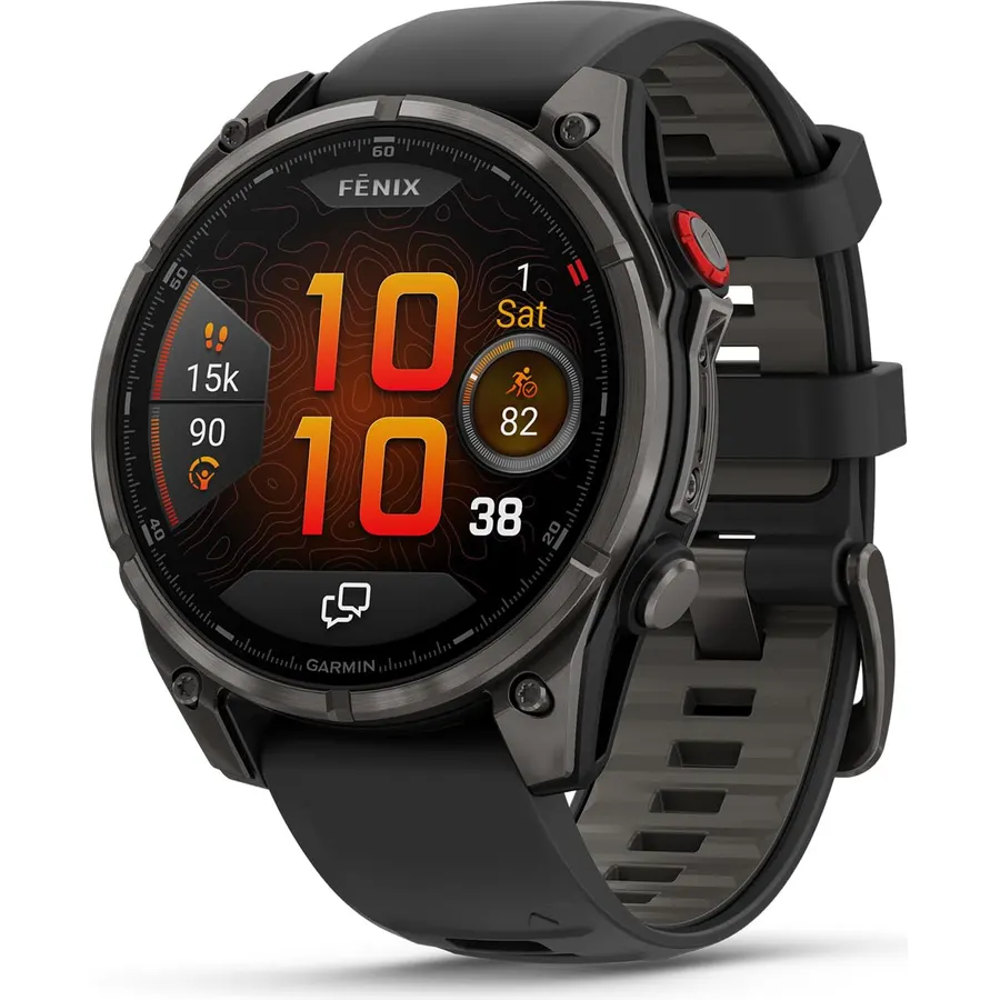 Garmin fēnix® 8 Pro, 51mm, Sapphire, DLC Titanium, Black/Pebble Gray
