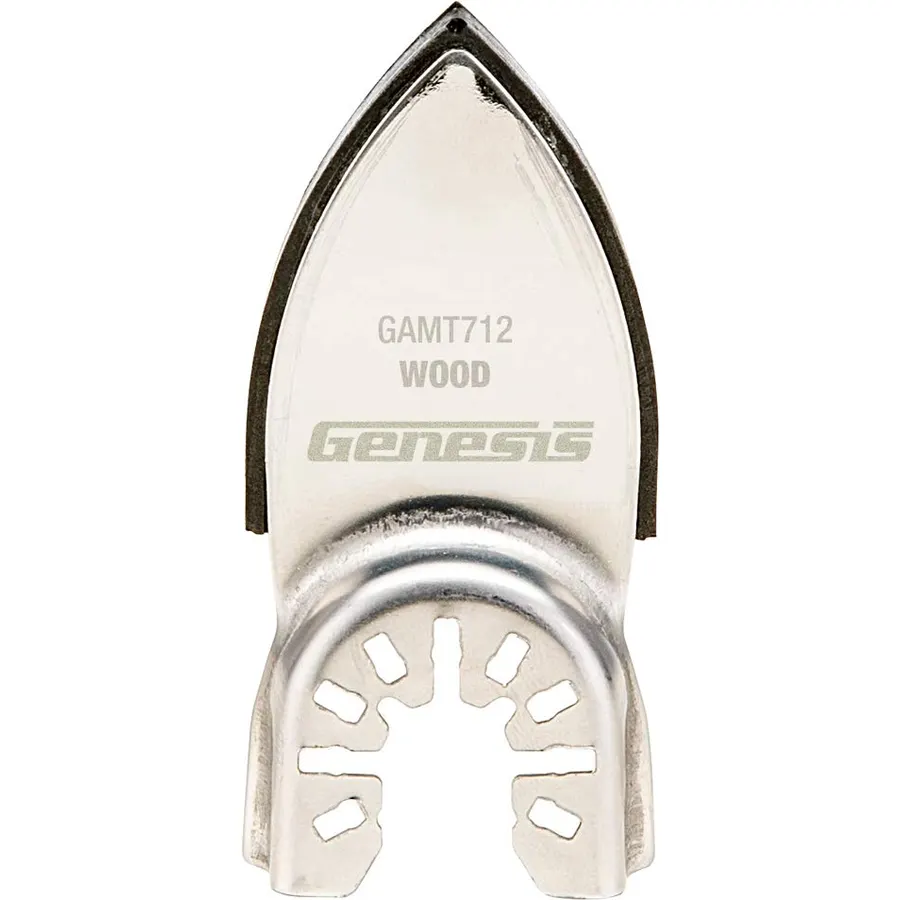 Genesis Universal Fit Multi Oscillating Tool Hook & Loop Detail Sanding Pad and 24 Assorted Sandpapers (GAMT712)