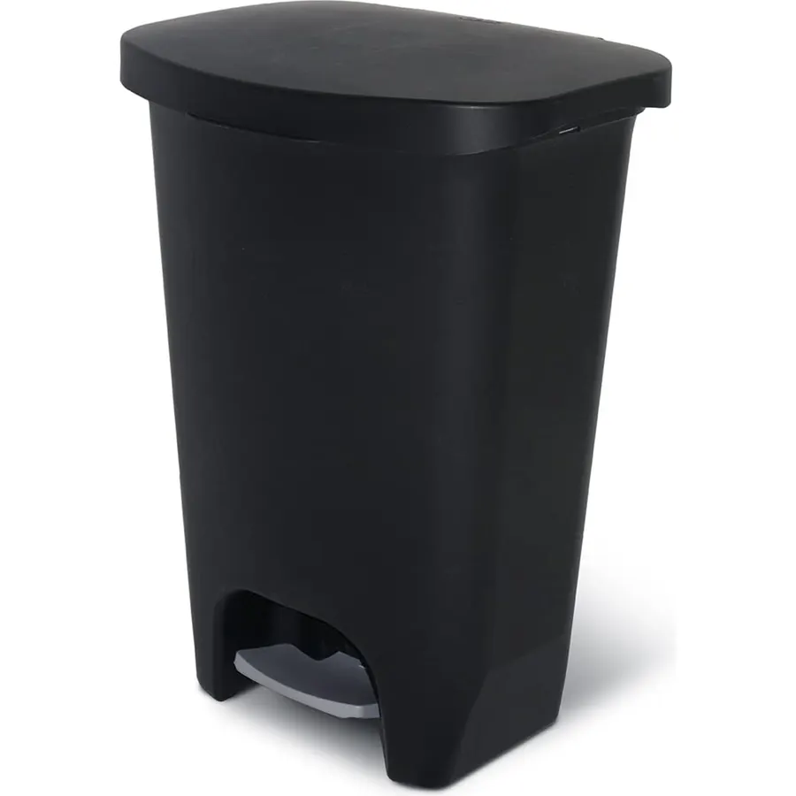 Glad Trash Can with Clorox Odor Protection | Plastic Bin, 13 Gal, Black