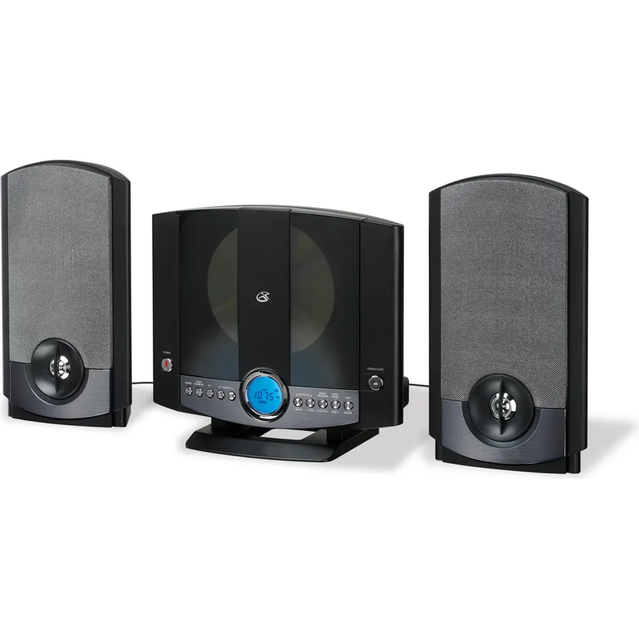 GPX HM3817DTBK Home Music System with Remote and AM/FM Radio, Black