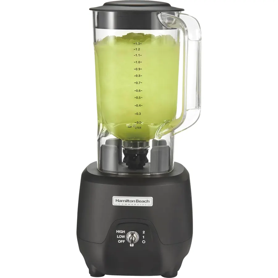 Hamilton Beach Commercial 908R 44Oz Bar Blender, 2 Speed, 1 HP, Black (HBB908R)