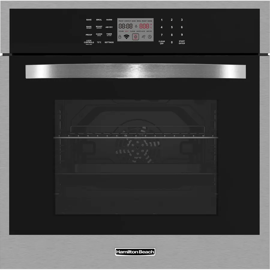 Hamilton Beach, 23.5" Front Control Range, Built-in Electric Wall Oven, Stainless Steel
