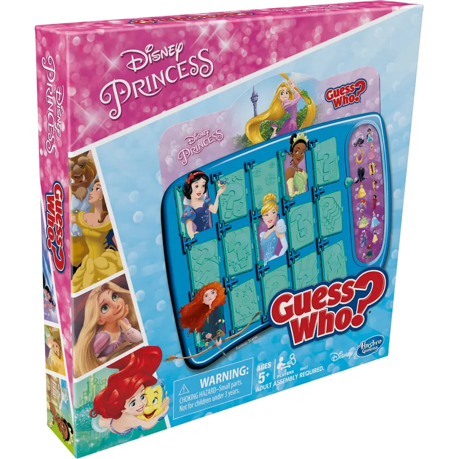Hasbro Gaming Guess Who? Disney Princess Edition Kids Board Game, Fun Game for Families and Kids Ages 5 and Up, Easter Gifts for Boys and Girls, Preschool Games (Amazon Exclusive)