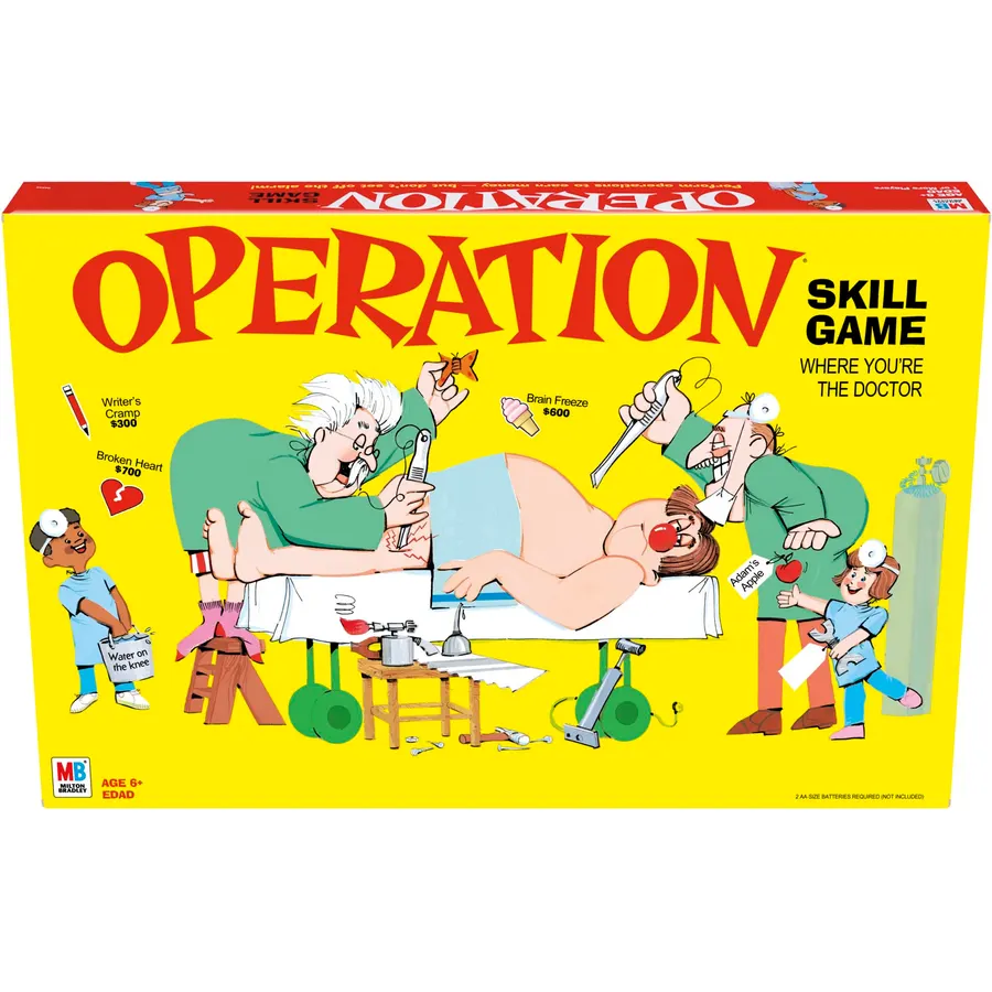 Hasbro Gaming Operation Electronic Board Game, Family Games for Kids Ages 6+, Kids Board Games for 1+ Players, Funny Games for Kids, Easter Gifts for Boys and Girls (Amazon Exclusive)
