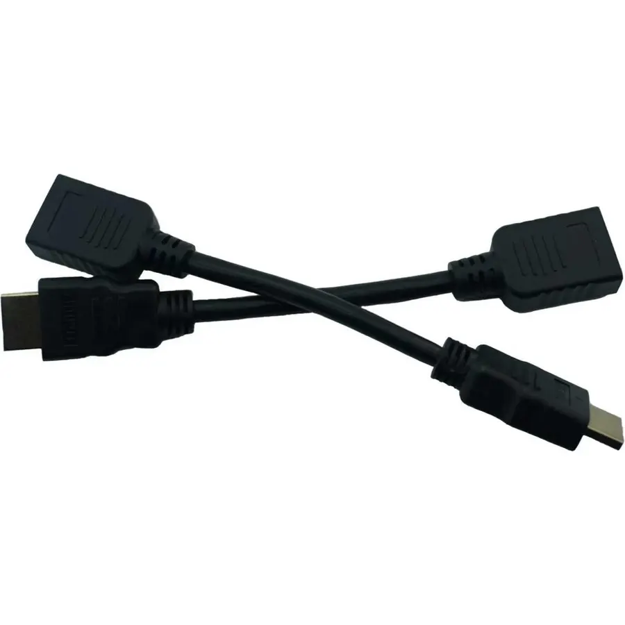 HDMI Extension Cable, 2-Pack High Speed HDMI Male to Female Extender Adapter Converter Support 4K 3D Compatible with Google Chrome Cast, Roku Stick, TV Stick, HDTV, PS3/4, Xbox360 2PCS