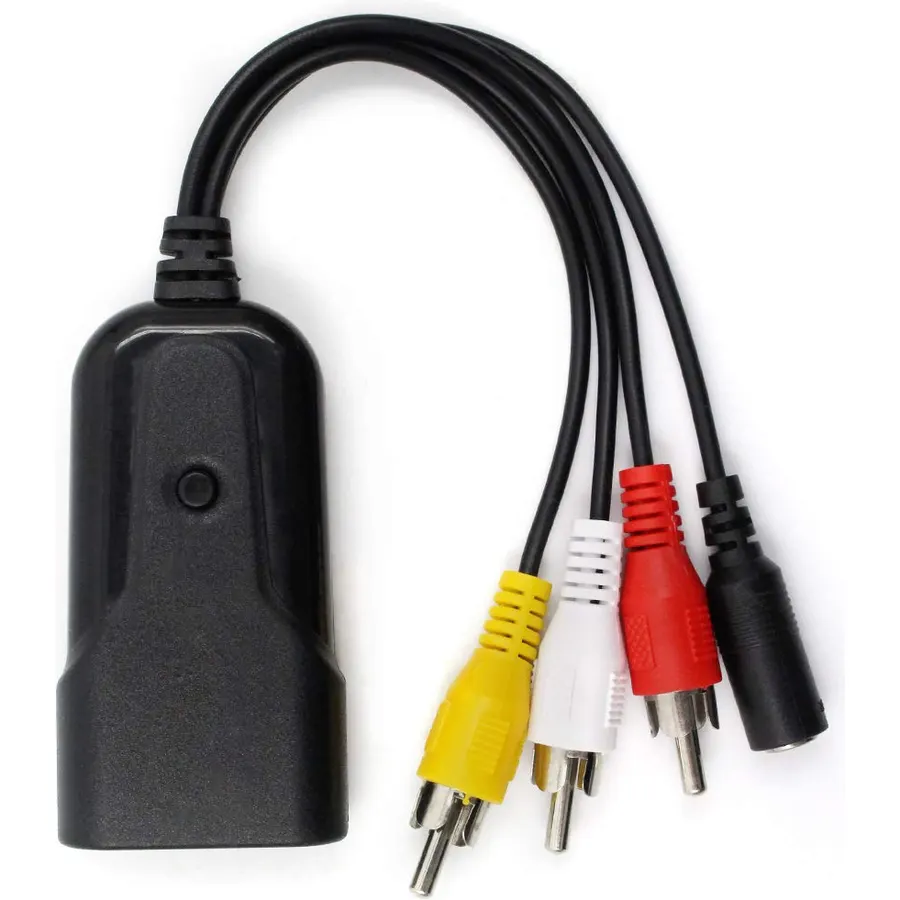 HDMI Mini AV Adapter HD Converter Box HDMI to Composite RCA AV/CVSB L/R Video 720P 1080P HDMI2AV hdmi2 av Video