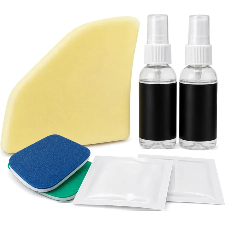 Headlight Restoration Kit with Polishing Pad and Ceramic Sealing Wipes
