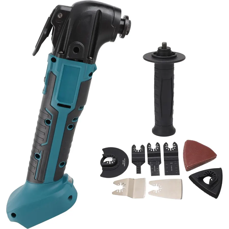 High Speed Woodworking Oscillating Multitool Kit 6000-20000RPM for BL1830 BL1840 Heavy Duty ABS Construction for DIY