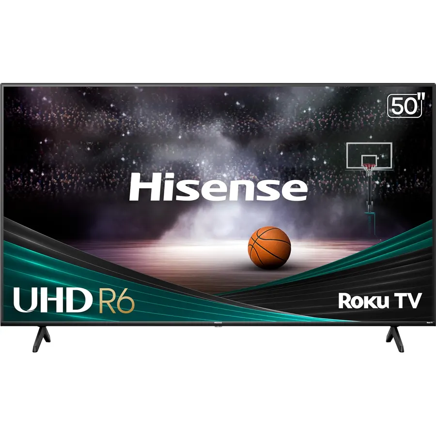 Hisense 50-Inch Class R6 Series 4K UHD Smart Roku TV with Alexa Compatibility, Dolby Vision HDR