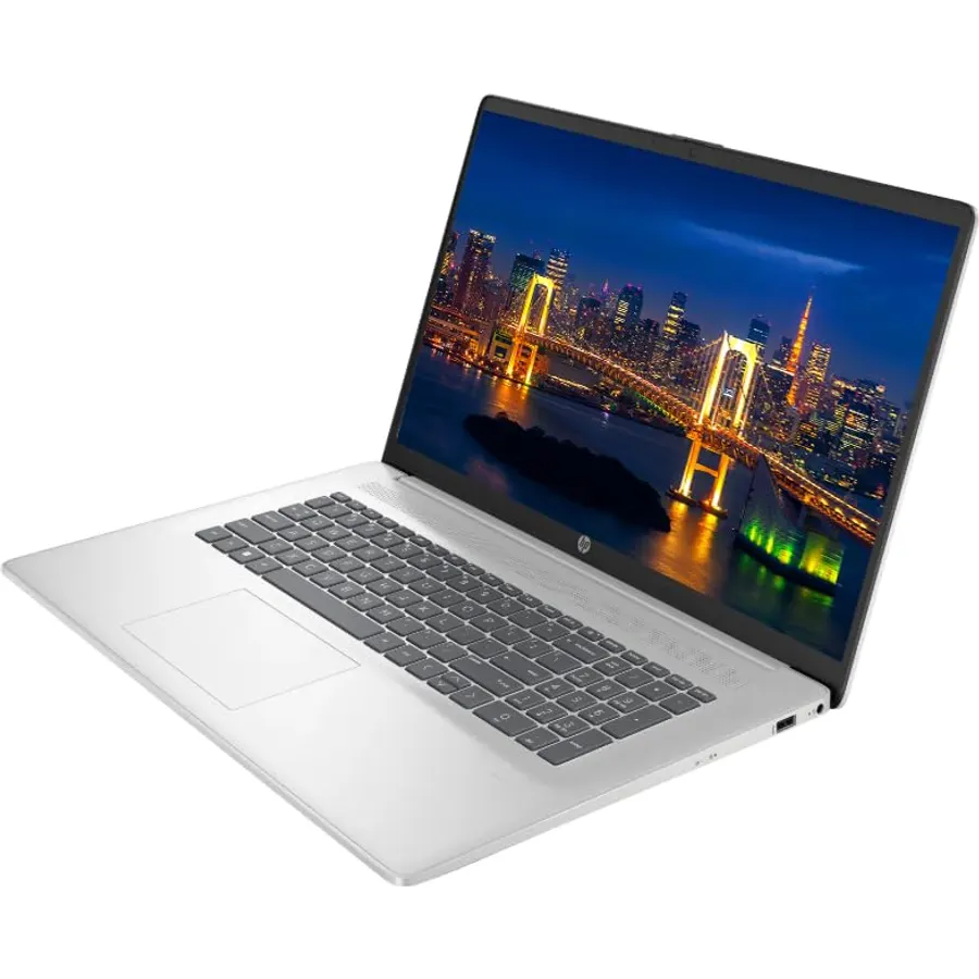 HP 17.3" Business Laptop Computer, 10-Core Intel Core i5, Windows 11, PLUSERA Earphones (16GB RAM | 512GB SSD)