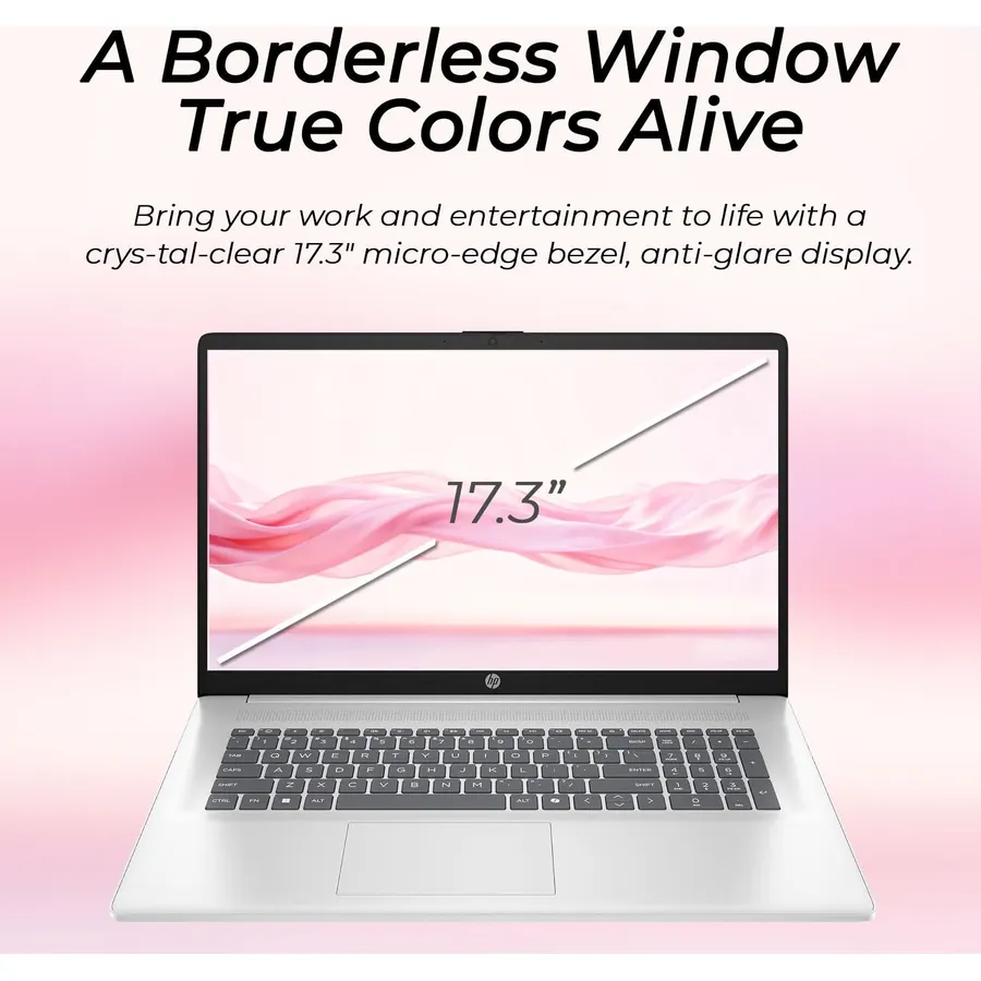 HP 17.3" FHD Laptop Computer, 64GB RAM, 2TB SSD AMD Ryzen 5 7430U CPU