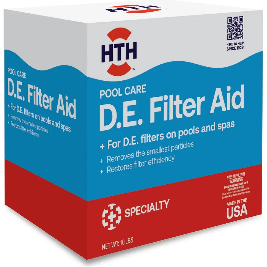 HTH 67121, Swimming Pool Care D.E. Filter Aid, 10 lbs