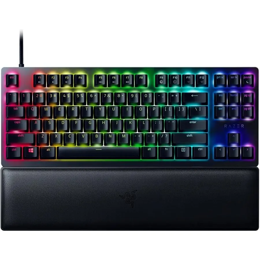 Huntsman V2 Tenkeyless Mechanical Razer Optical Gaming Keyboard, Black, Chroma RGB, Razer Purple Switch, US