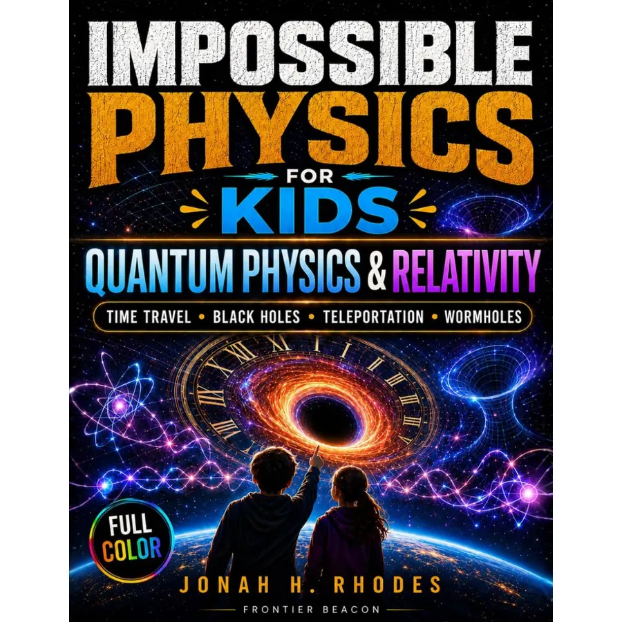 Impossible Physics for Kids. Quantum Physics & Relativity: A Visual, Hands-On Journey Through Time Travel, Black Holes, Teleportation & Cosmic Mysteries to Boost Curiosity & STEM Confidence