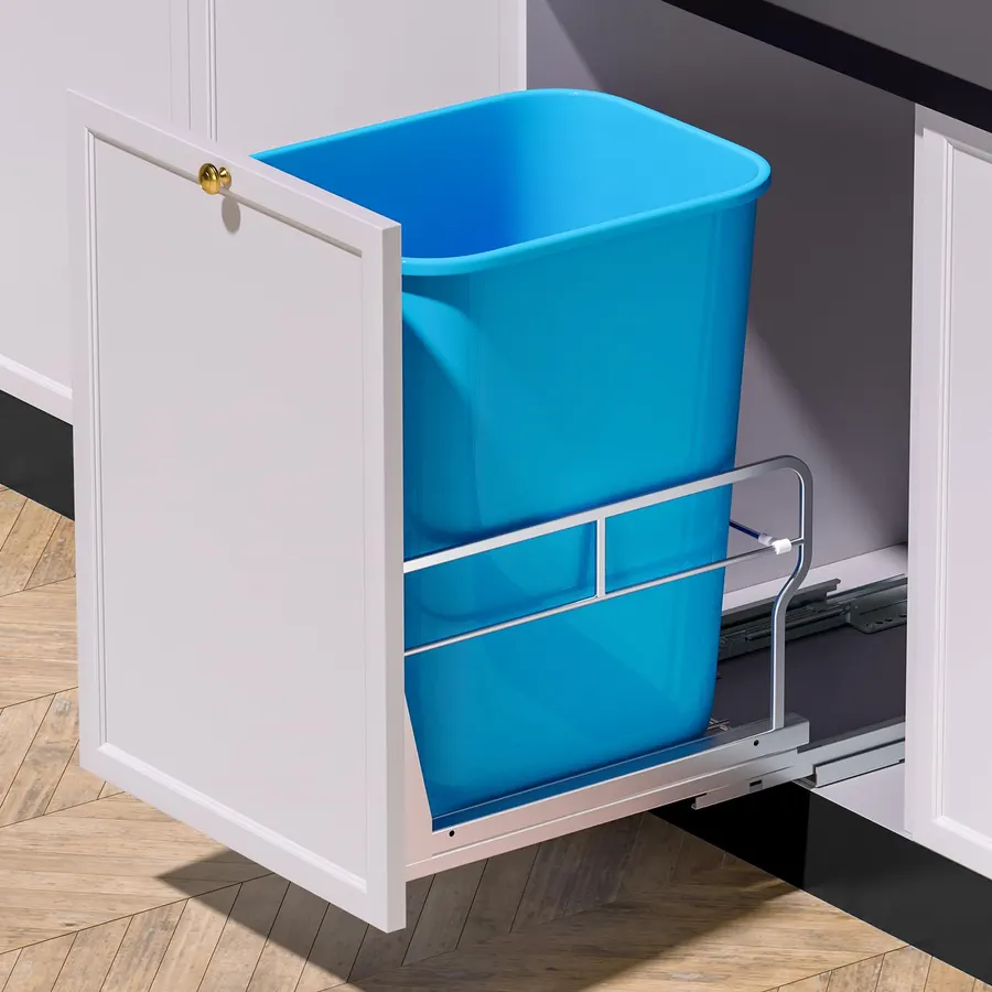 Insputer Pull Out Trash Can Cabinet with Soft-Close Slides